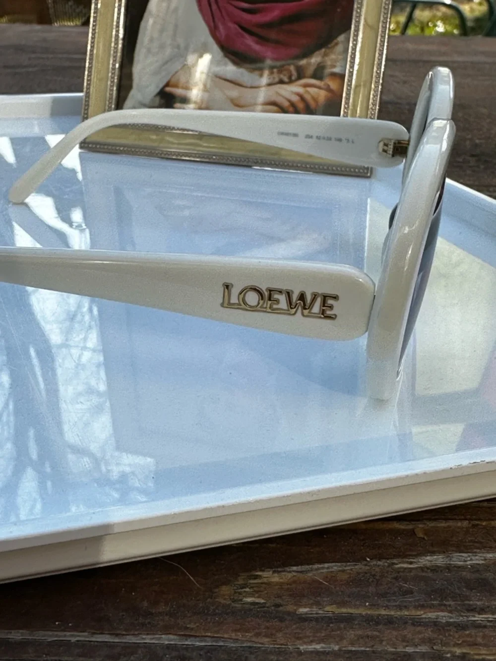 Loewe Round Sunglasses LW40135I White w/ COA Italy